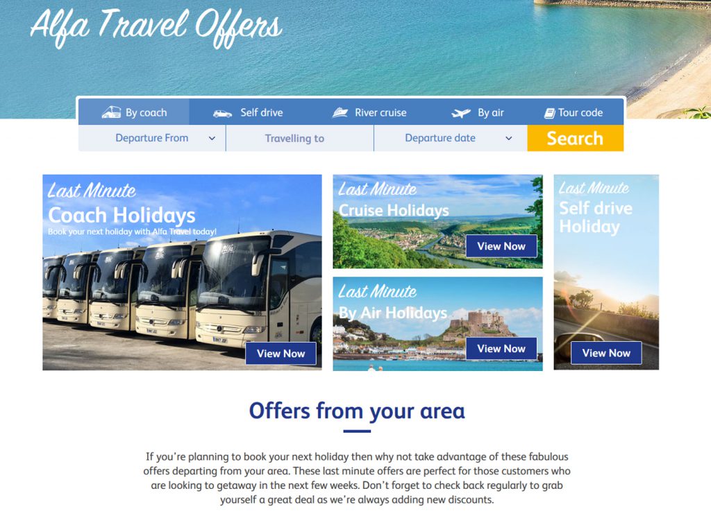 New Alfa Travel site Alfa Travel