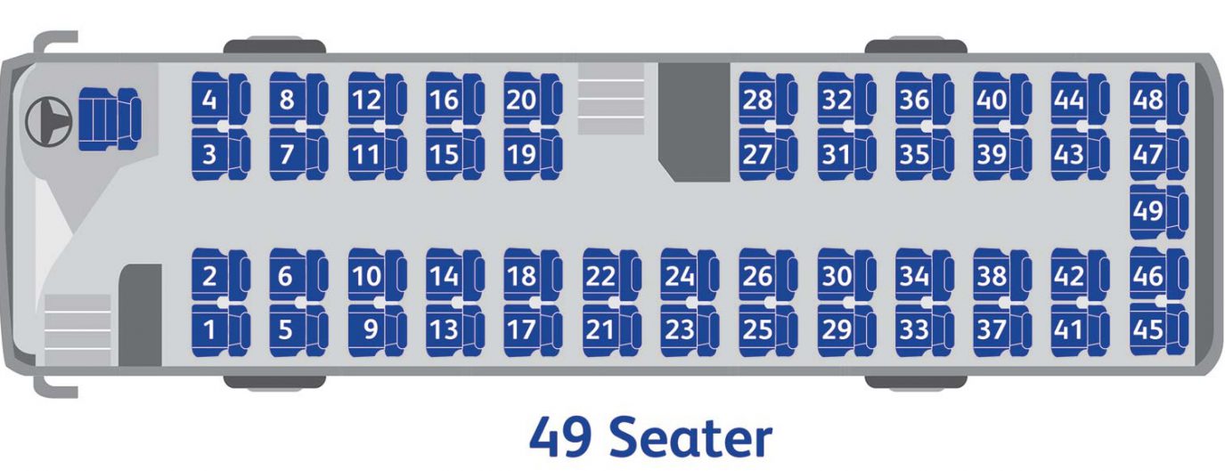 majestic tours coach seating plan